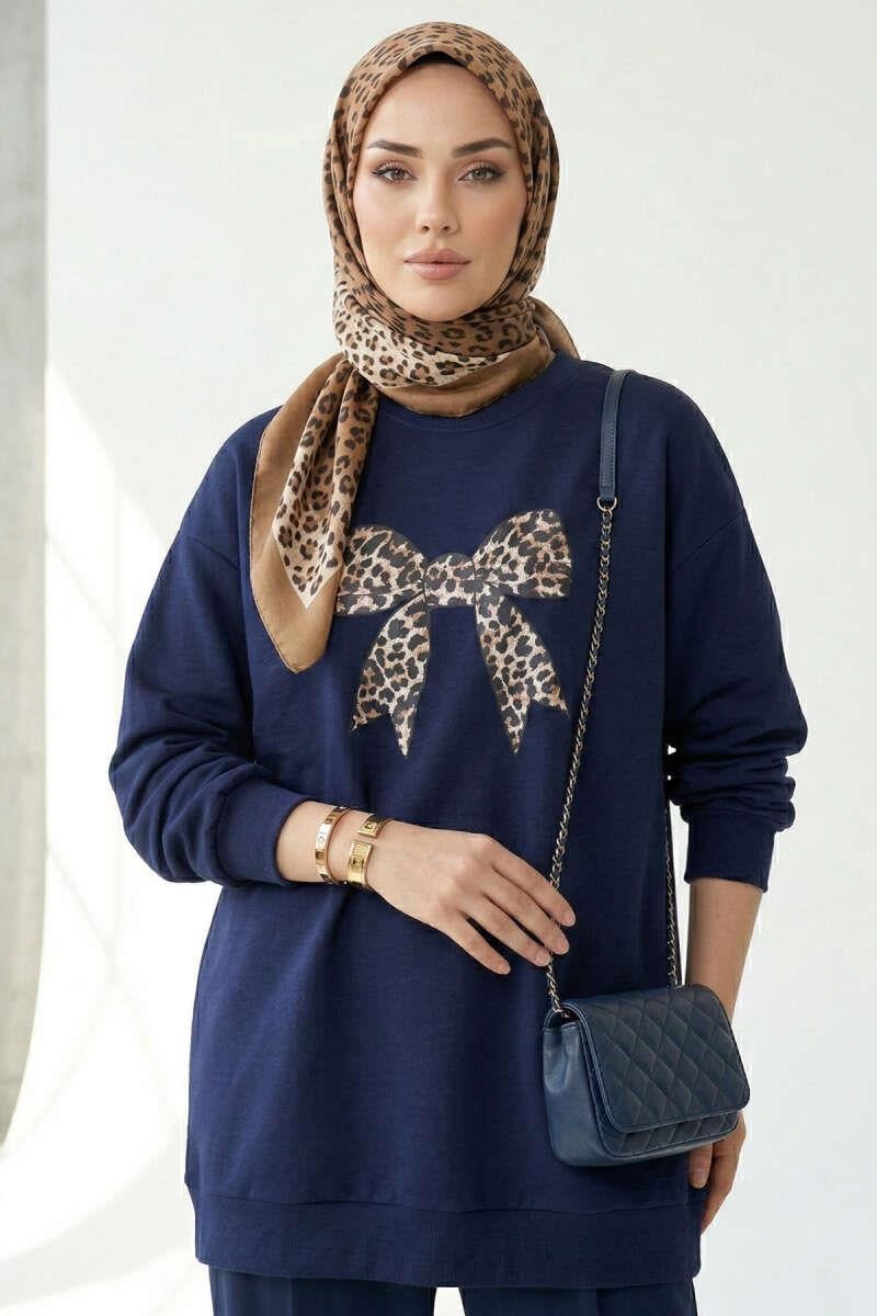 Kurdele Baskılı TunikKADIN TUNİK