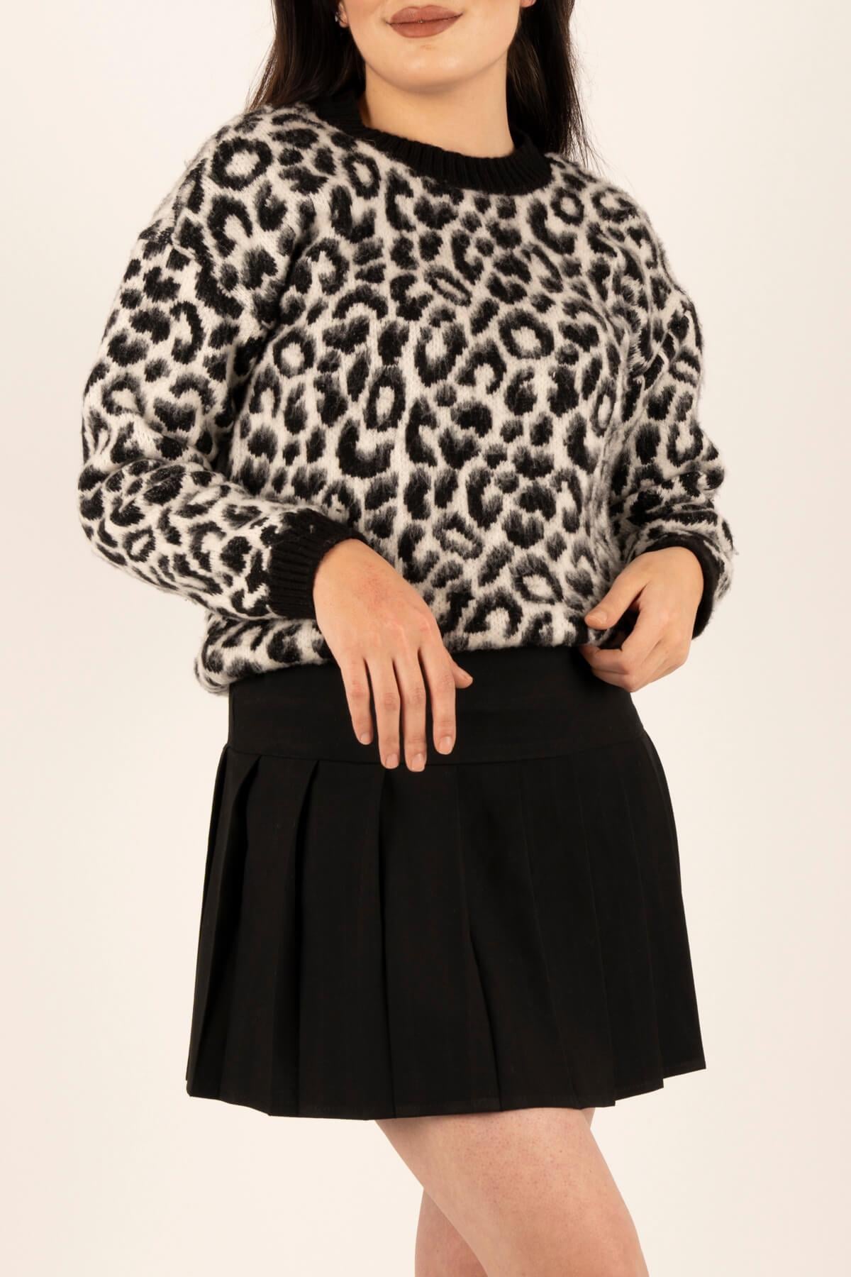 Leopar Triko KazakKADIN KAZAK