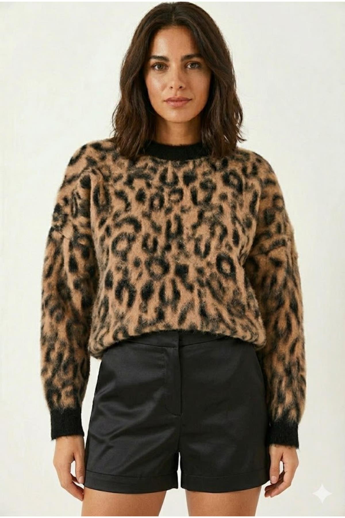 Leopar Triko KazakKADIN KAZAK