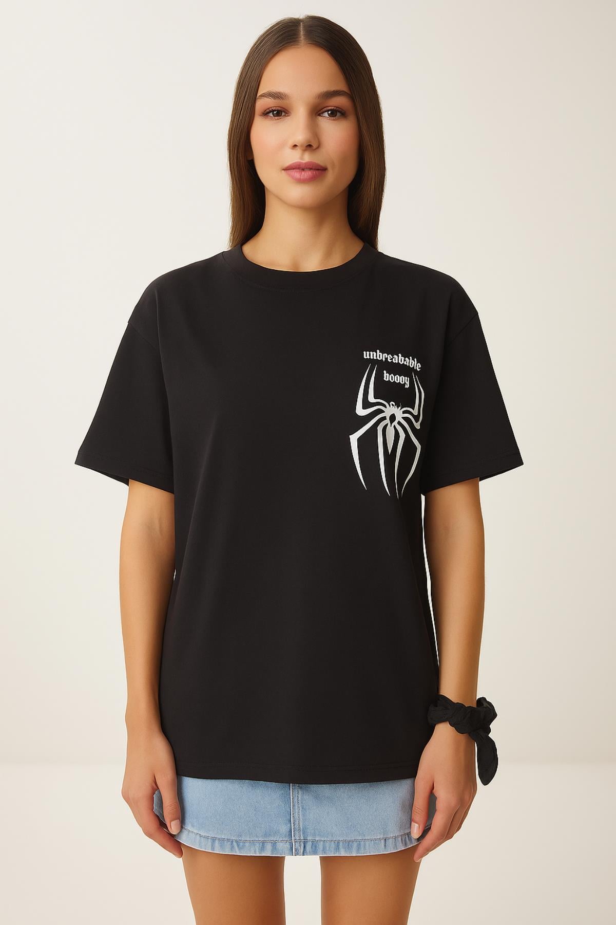 Örümcek Baskılı TshirtKADIN T-SHİRT