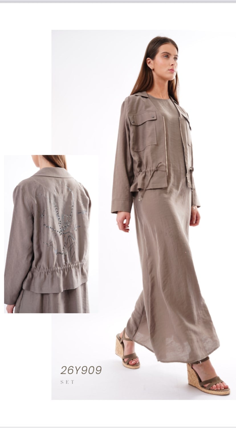 CEREMONY SAFARİ CEKETLİ ELBİSE