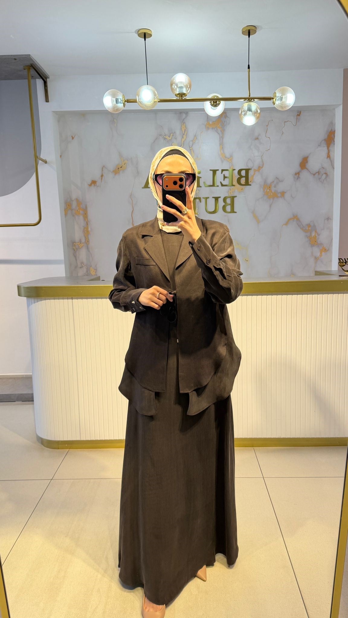 Missdalida Keten Ceket Elbise