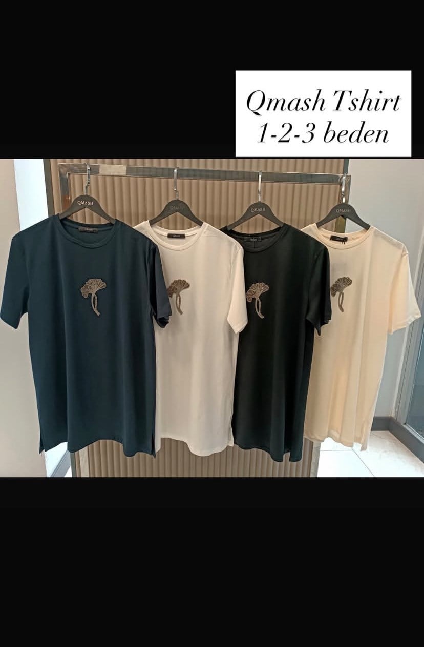 QMASH TAŞ İŞLEMELİ T-SHİRT