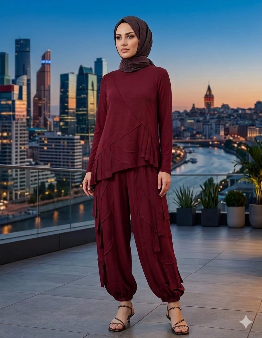 Redshow Şalvarlı Takım