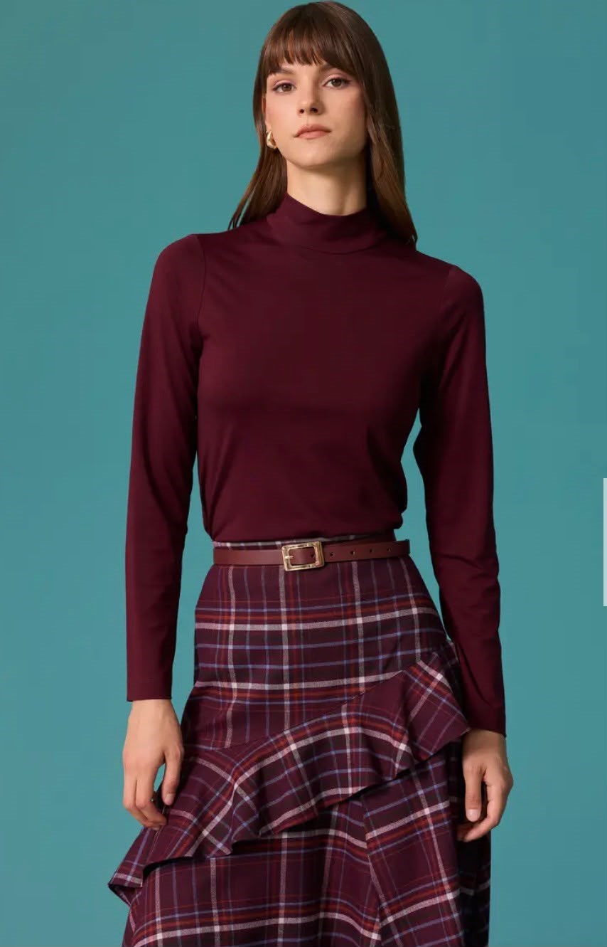 Seçil Bluz Bordo