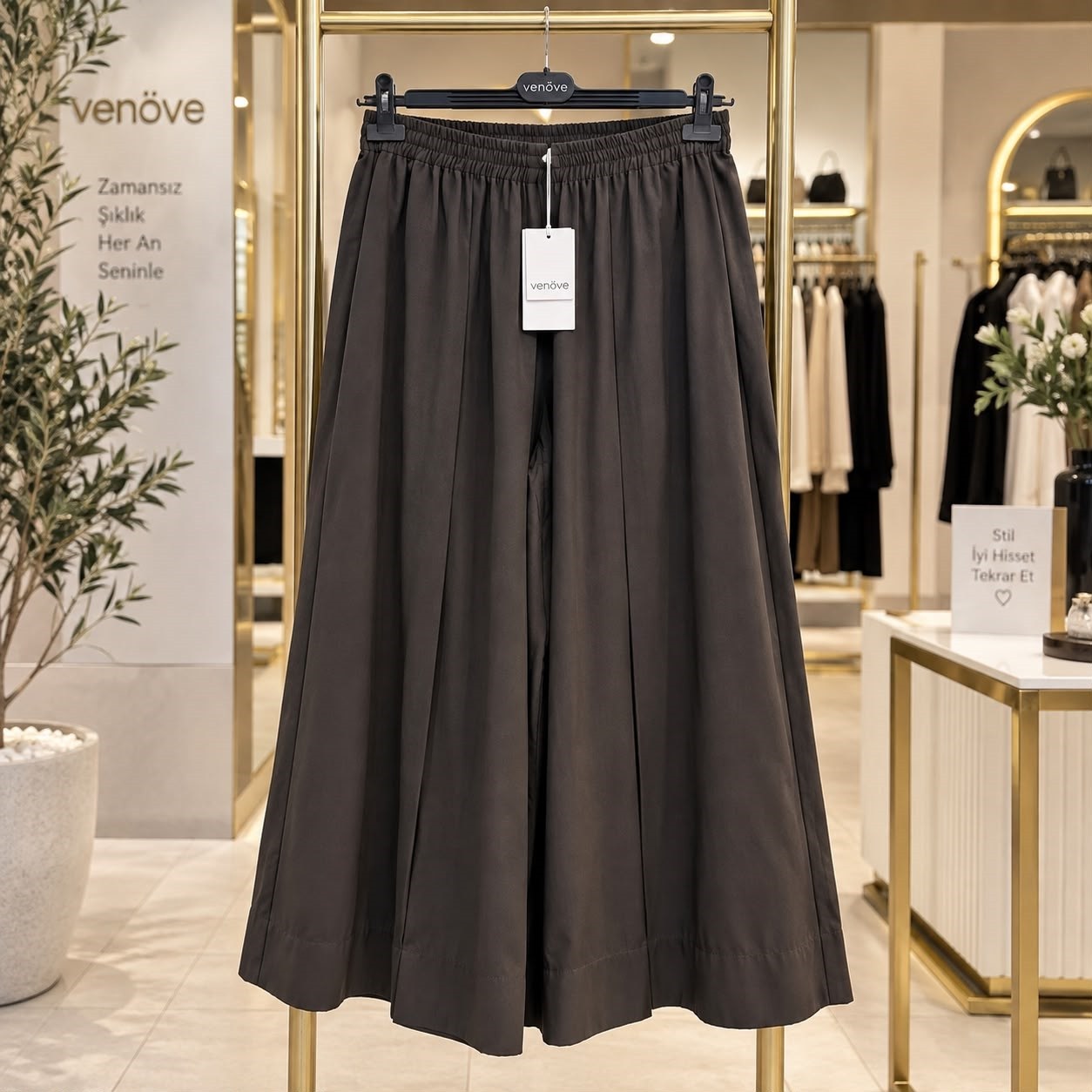 Venöve Soles Pantolon Kahve