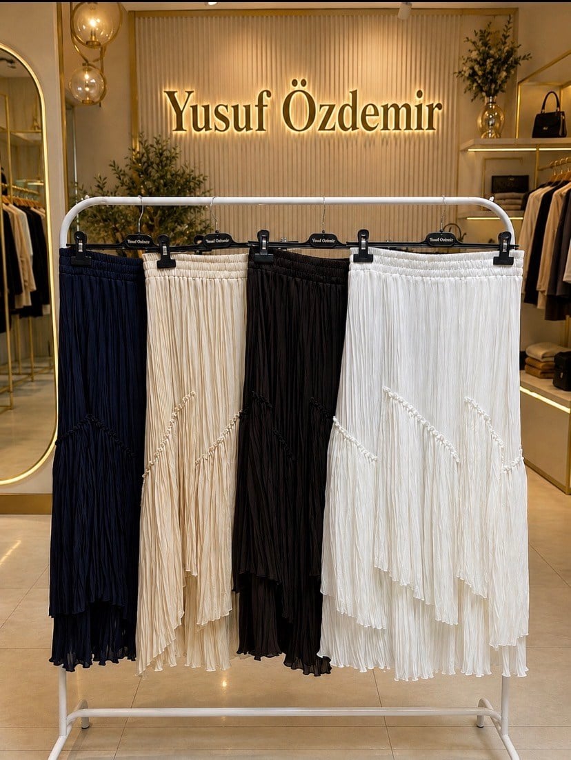 Yusuf Özdemir Şifon Astarlı Kraş Etek