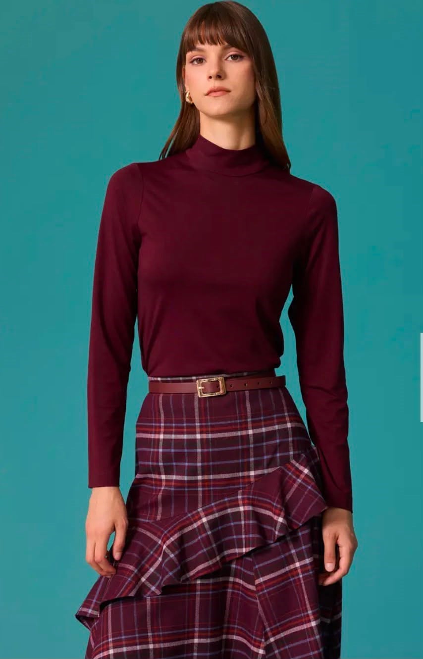 Seçil Bluz Bordo