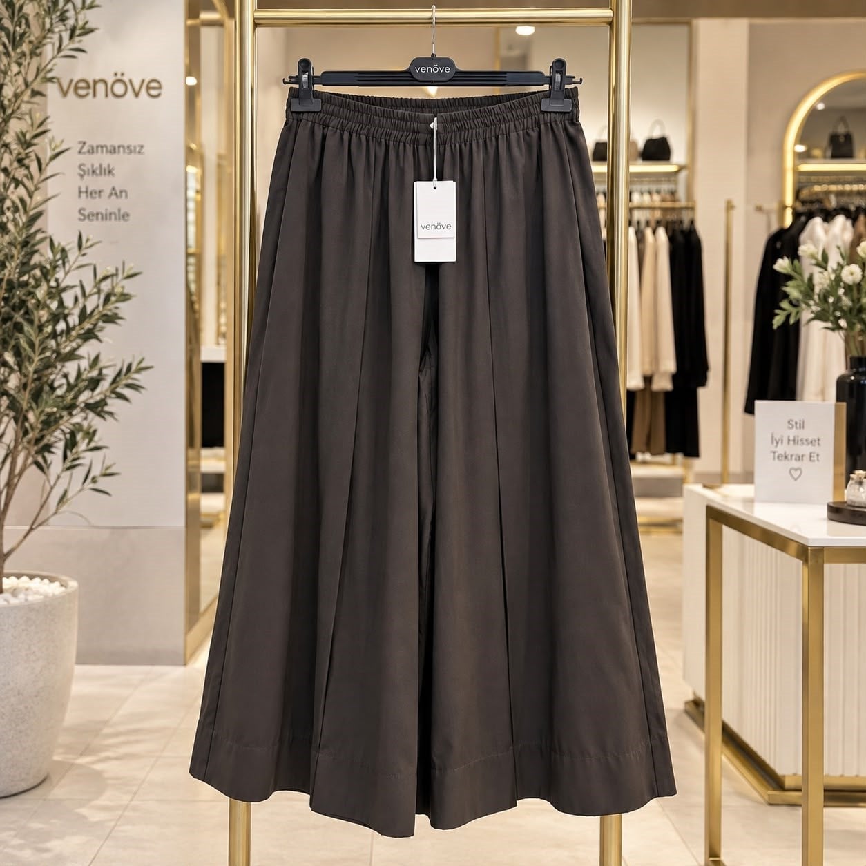 Venöve Soles Pantolon Kahve