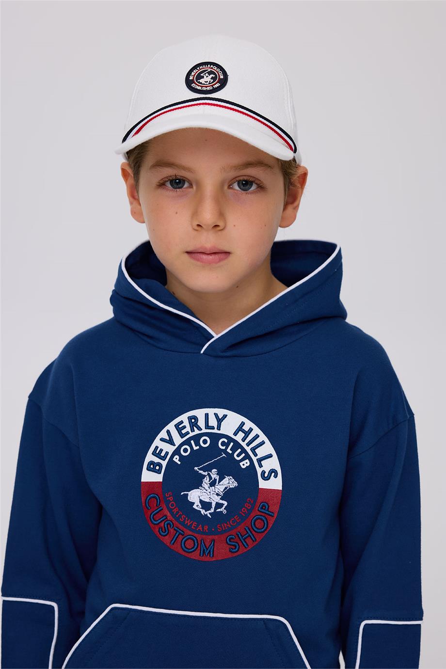 Beverly Hills Polo Club Erkek Çocuk Beyaz Şapka
