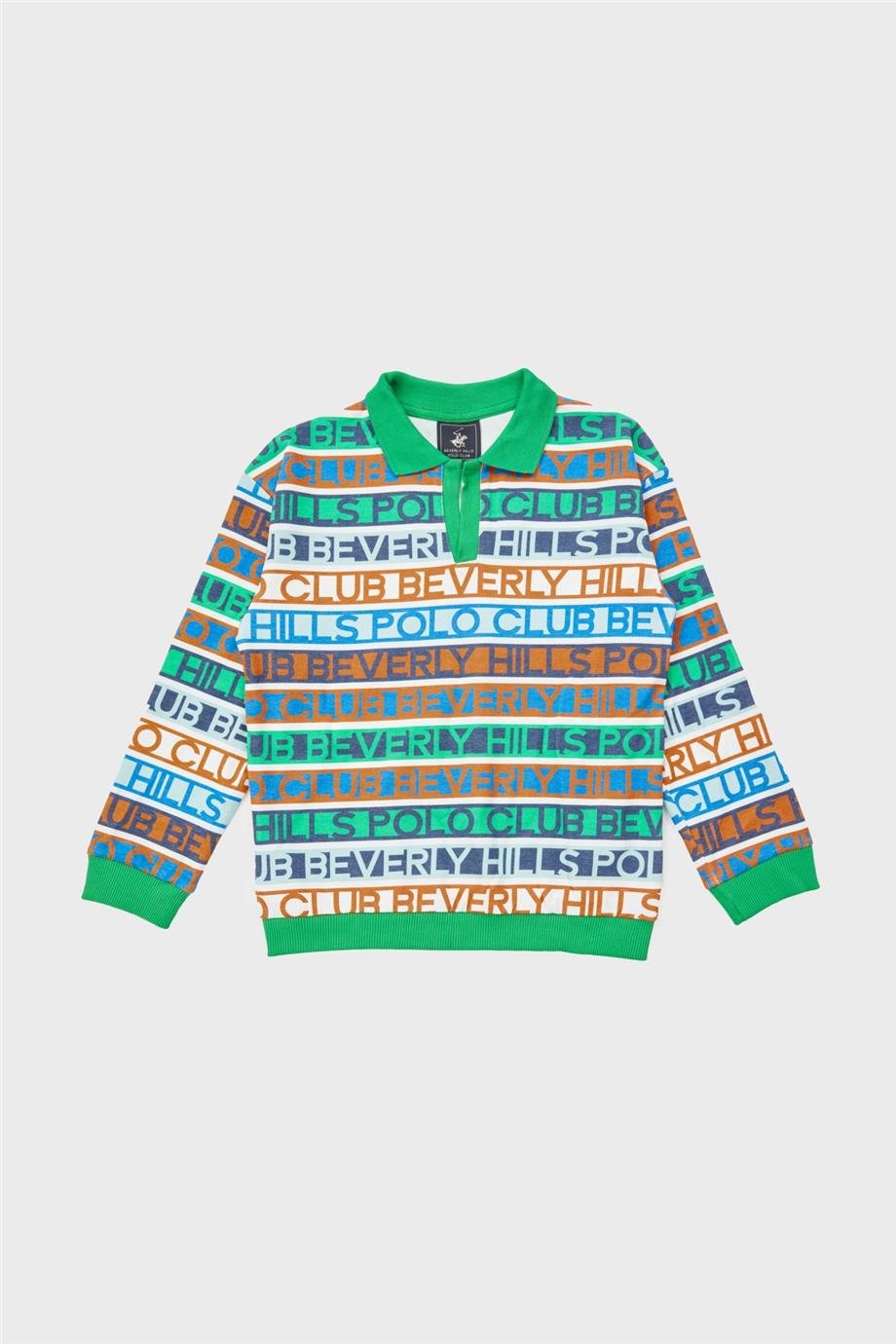Beverly Hills Polo Club Erkek Çocuk Desenli Sweatshirt