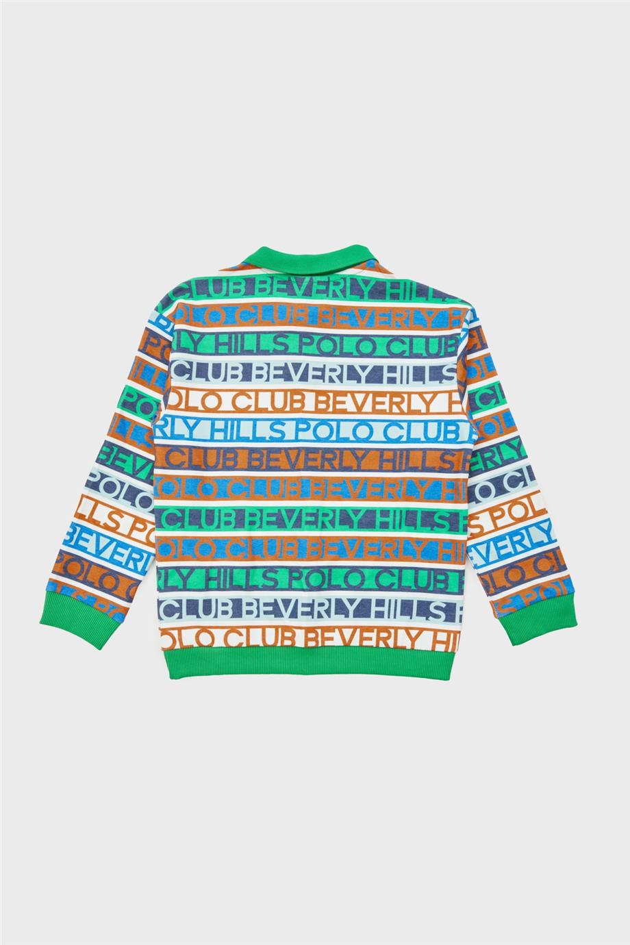 Beverly Hills Polo Club Erkek Çocuk Desenli Sweatshirt