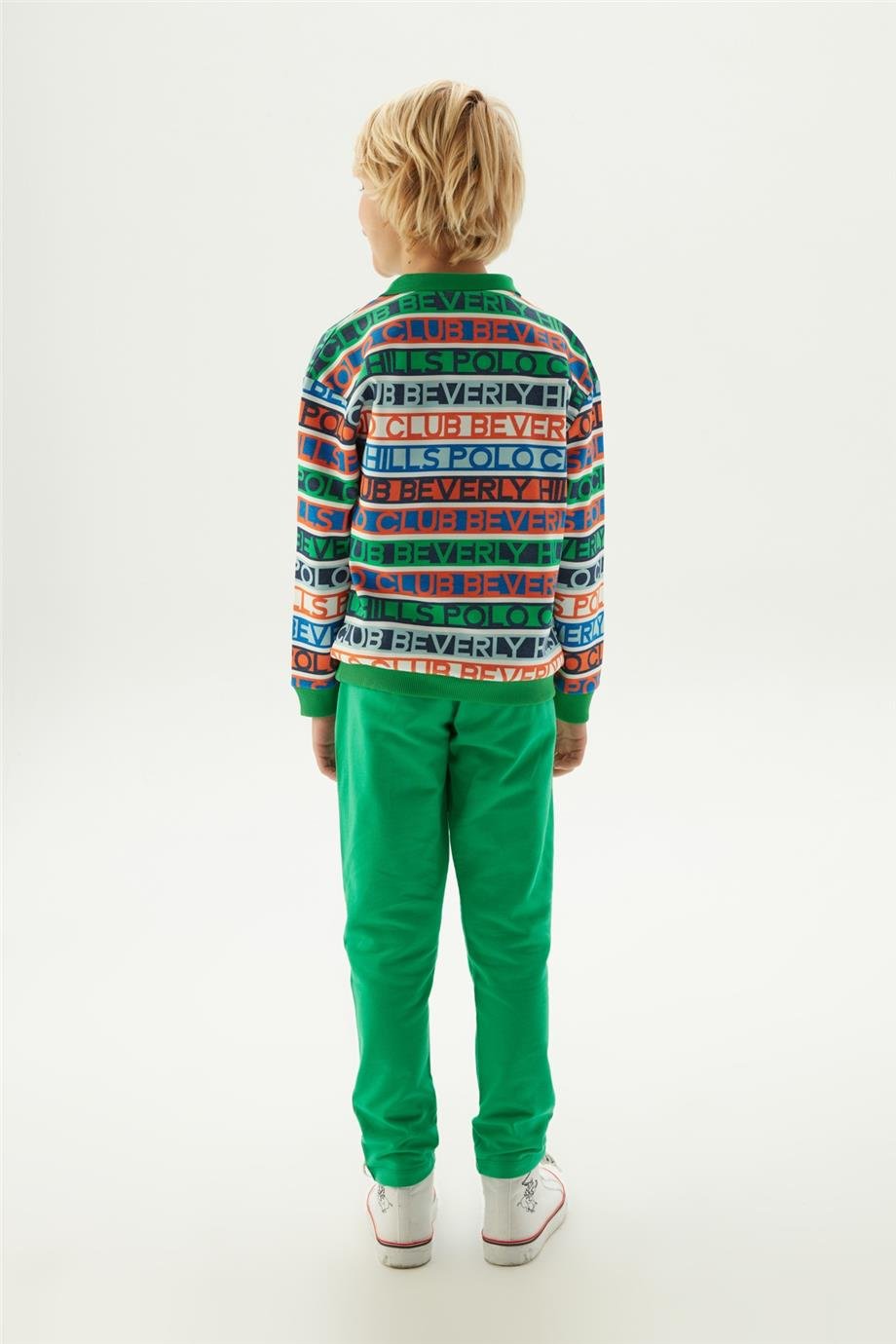 Beverly Hills Polo Club Erkek Çocuk Desenli Sweatshirt