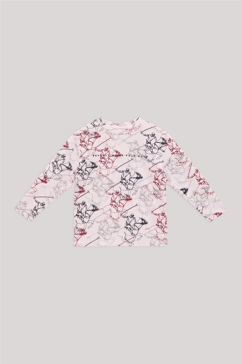 Beverly Hills Polo Club Erkek Çocuk Desenli T-Shirt