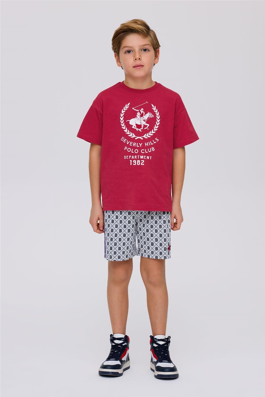 Beverly Hills Polo Club Erkek Çocuk Kırmızı Tshirt