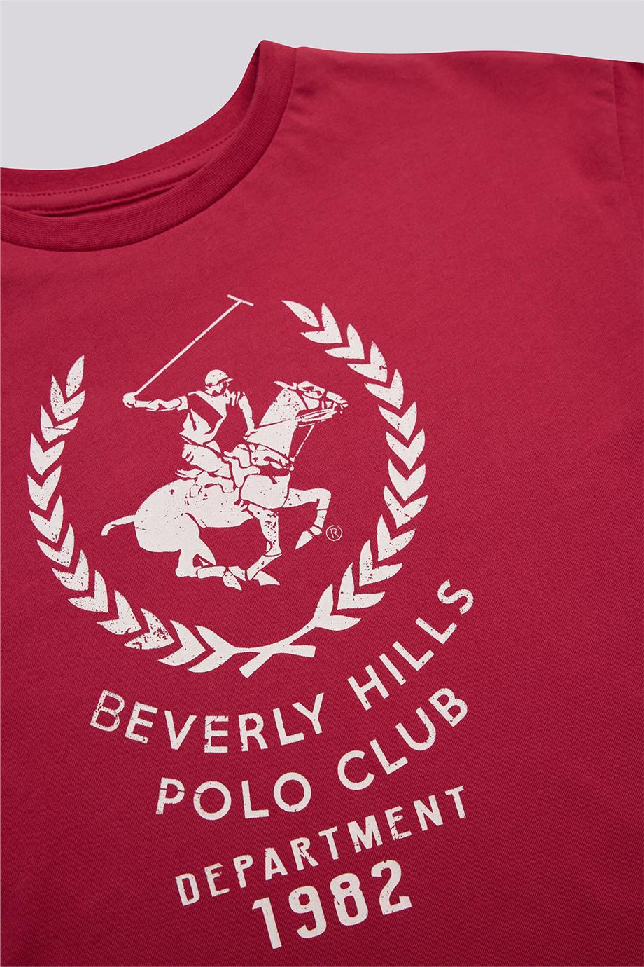 Beverly Hills Polo Club Erkek Çocuk Kırmızı Tshirt