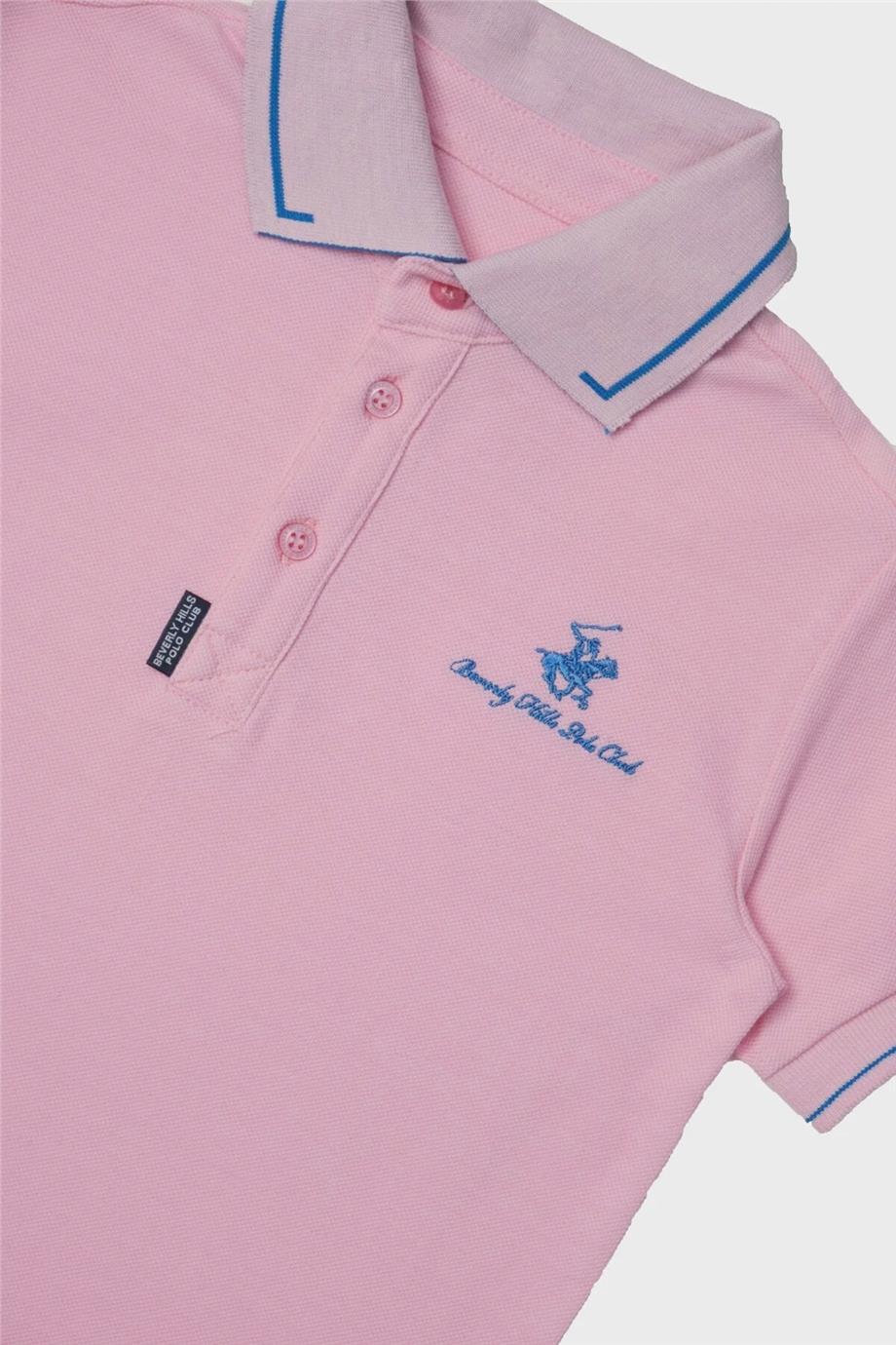 Beverly Hills Polo Club Erkek Çocuk Pembe T-Shirt