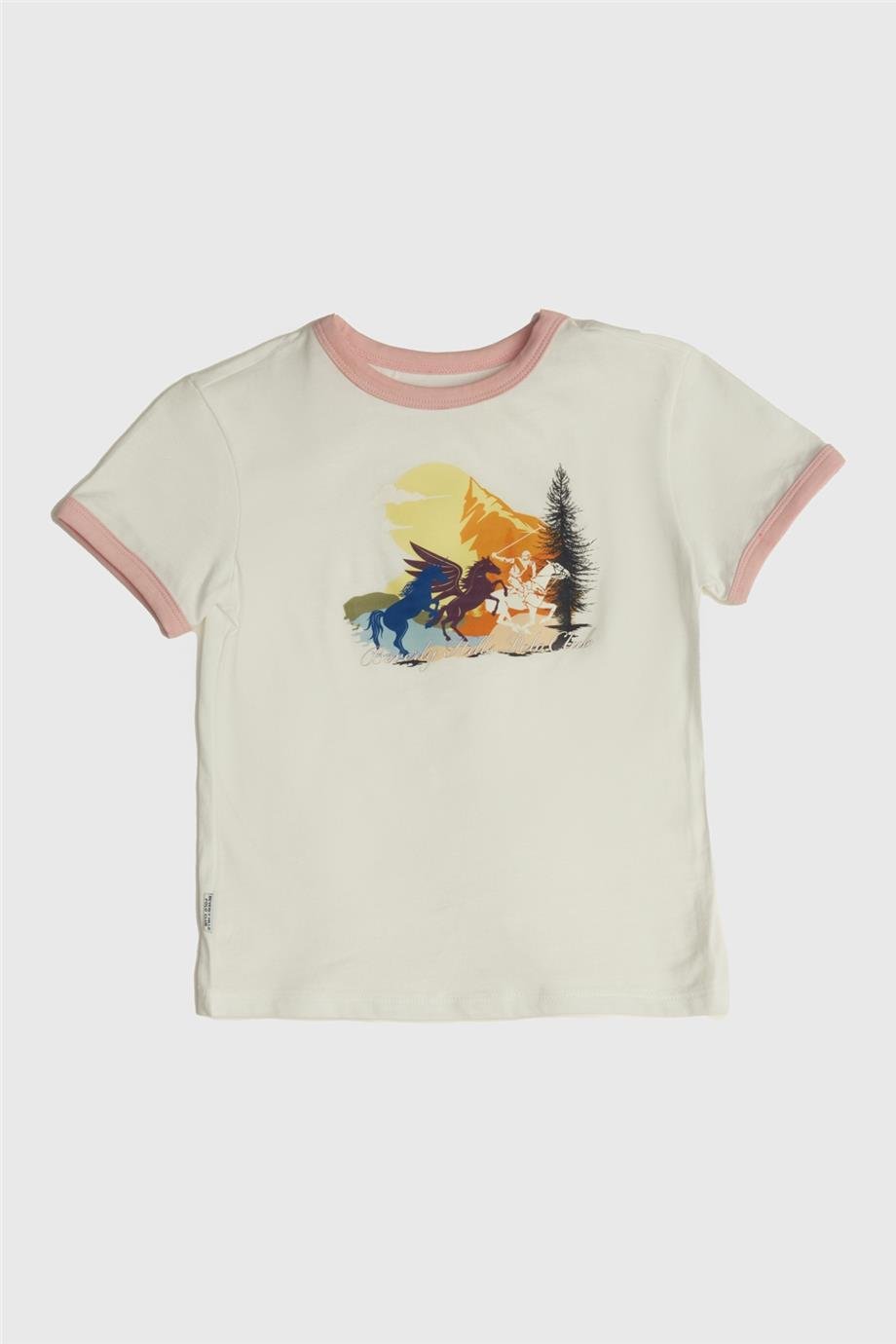 Beverly Hills Polo Club Kız Çocuk Beyaz T-Shirt