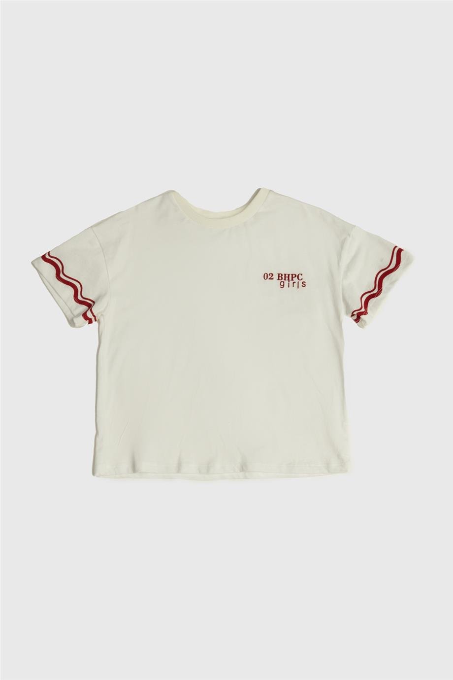 Beverly Hills Polo Club Kız Çocuk Beyaz T-Shirt