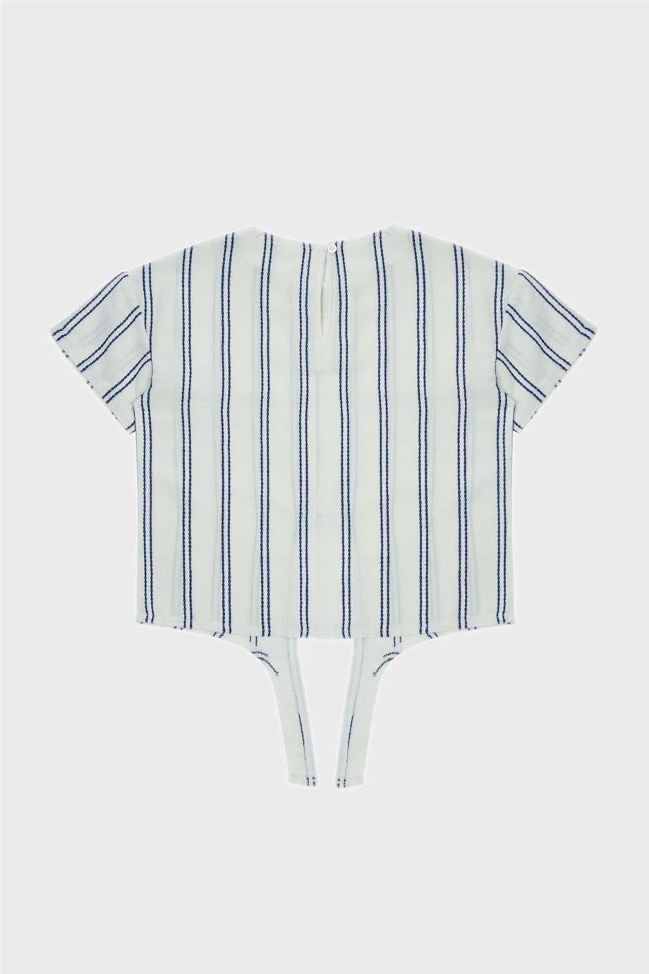 Beverly Hills Polo Club Kız Çocuk Çizgili T-Shirt
