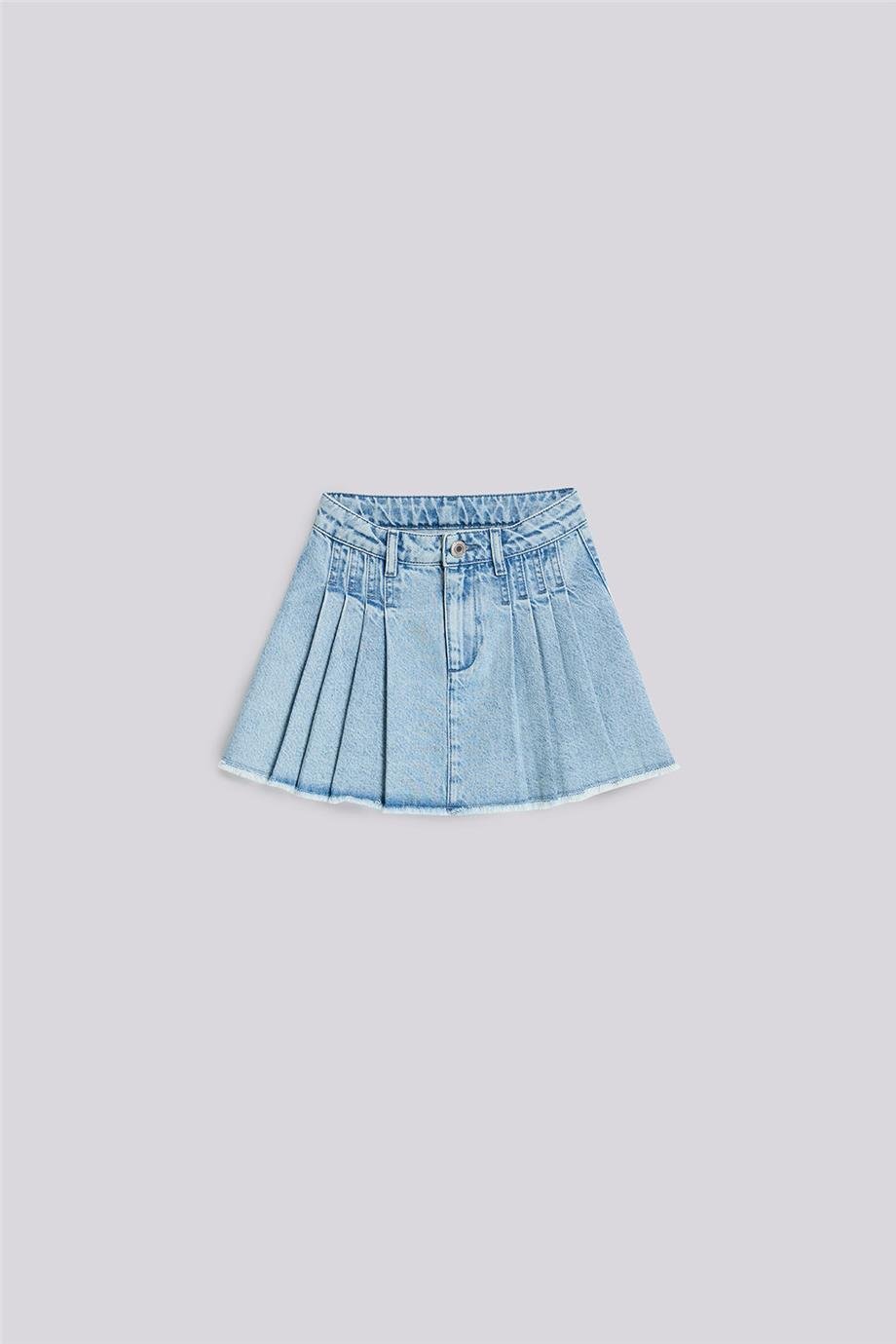Beverly Hills Polo Club Kız Çocuk Denim Etek