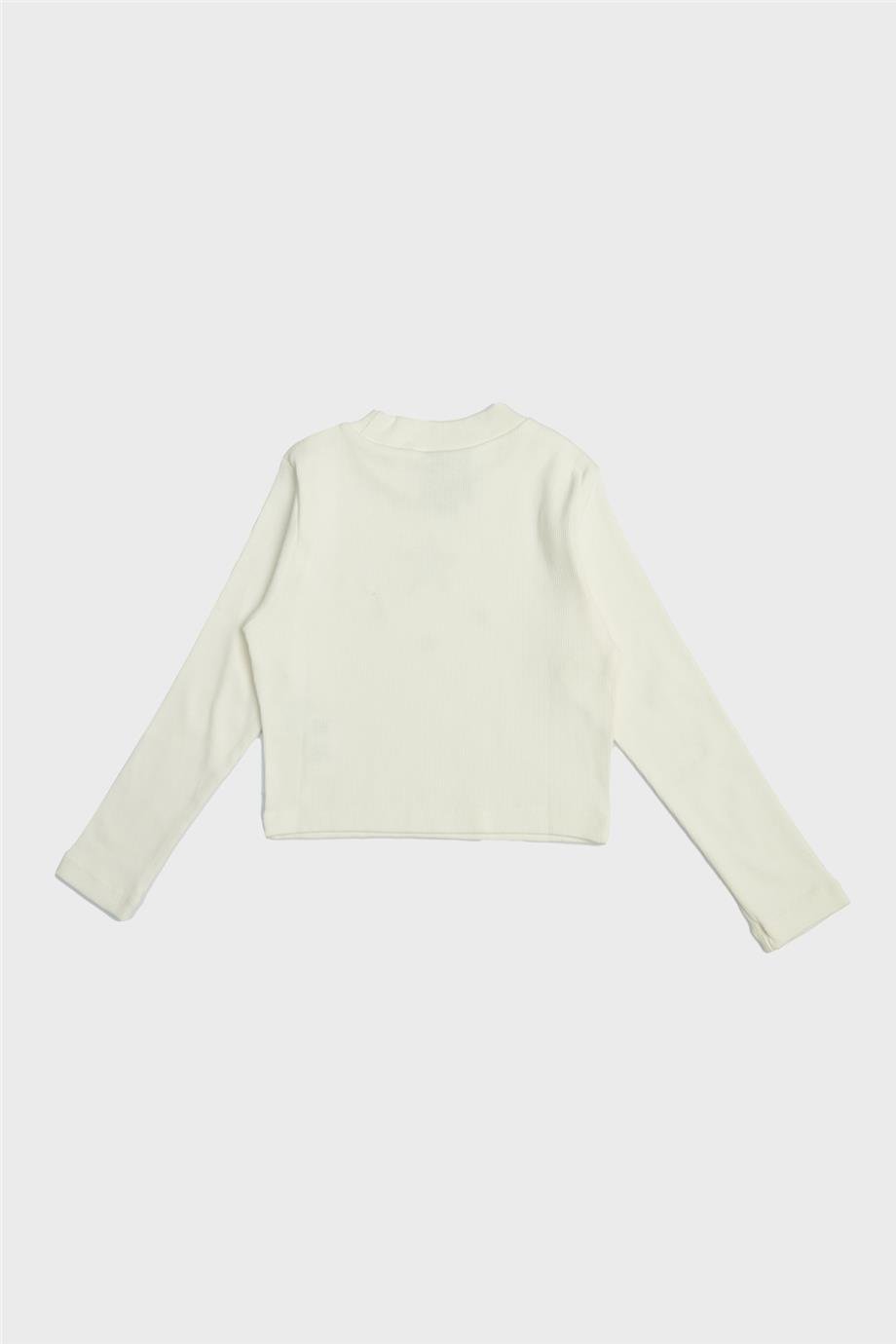 Beverly Hills Polo Club Kız Çocuk Ekru Sweatshirt