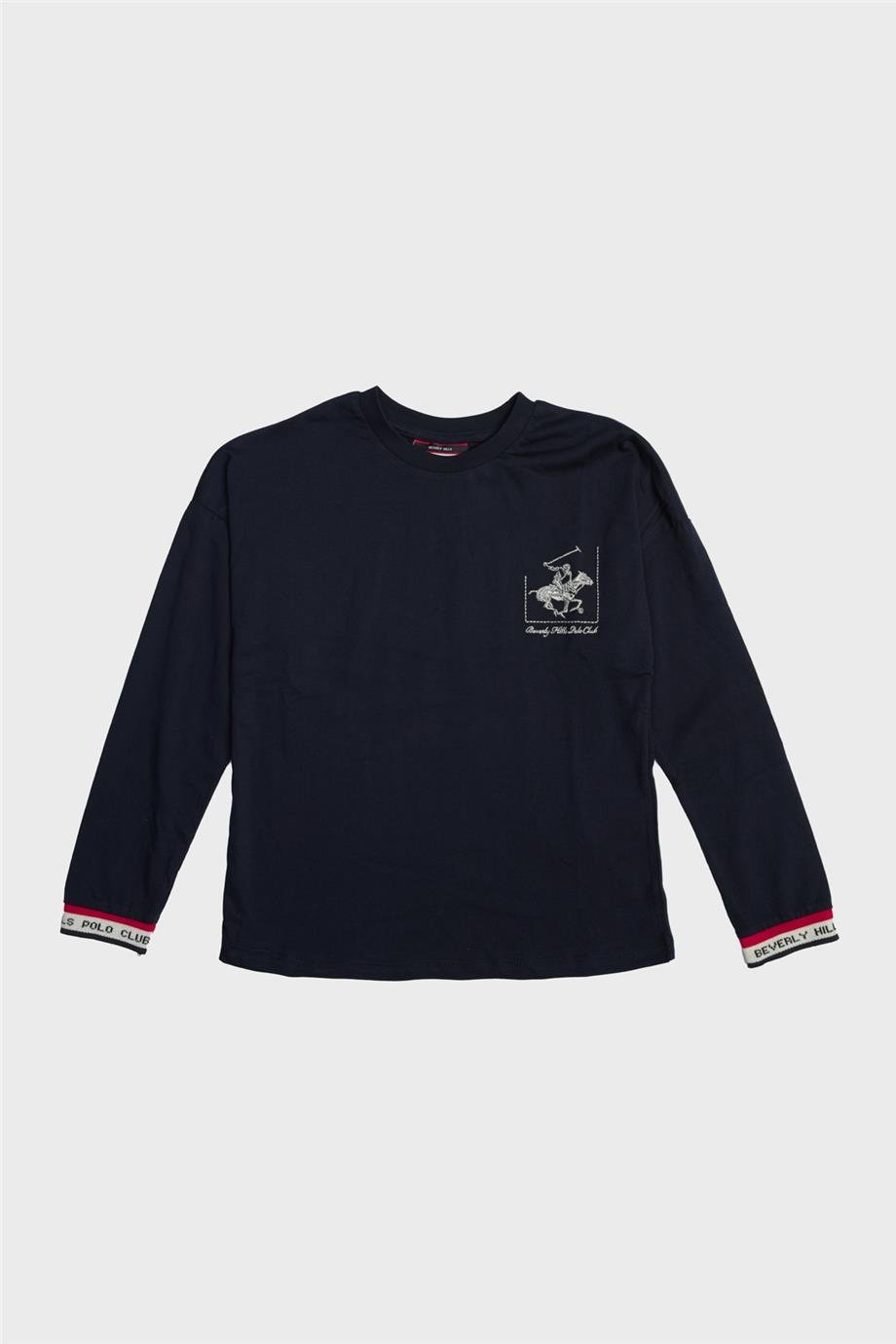 Beverly Hills Polo Club Kız Çocuk Lacivert T-Shirt