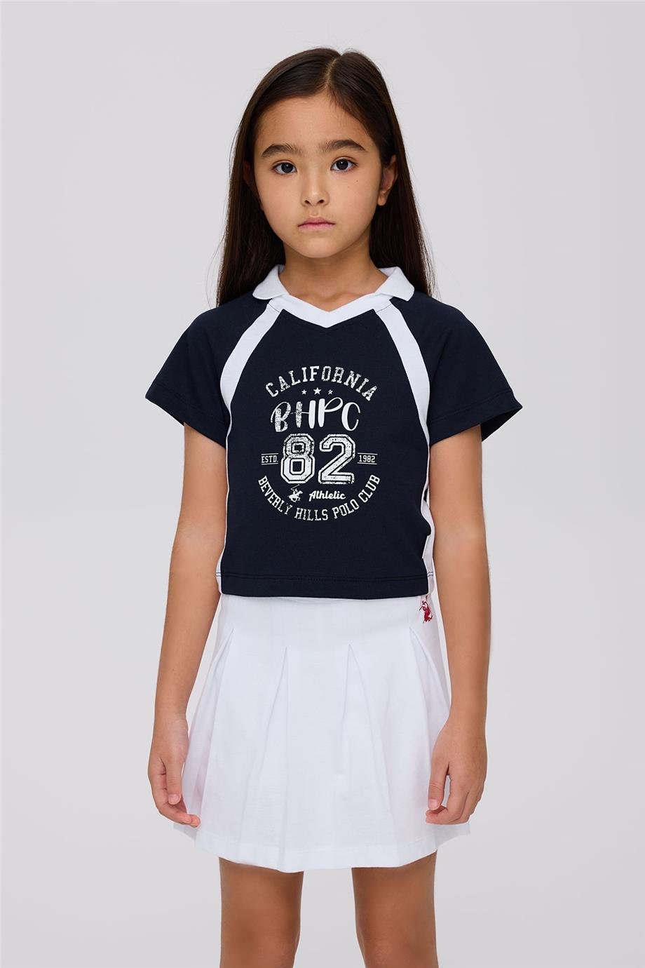 Beverly Hills Polo Club Kız Çocuk Lacivert Tshirt