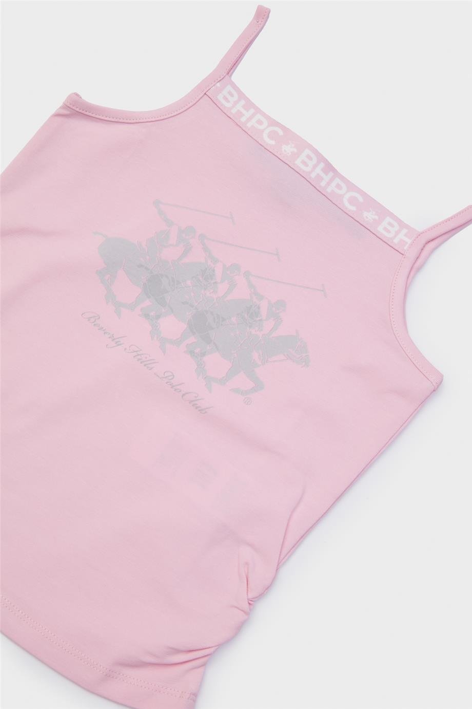 Beverly Hills Polo Club Kız Çocuk Pembe Atlet