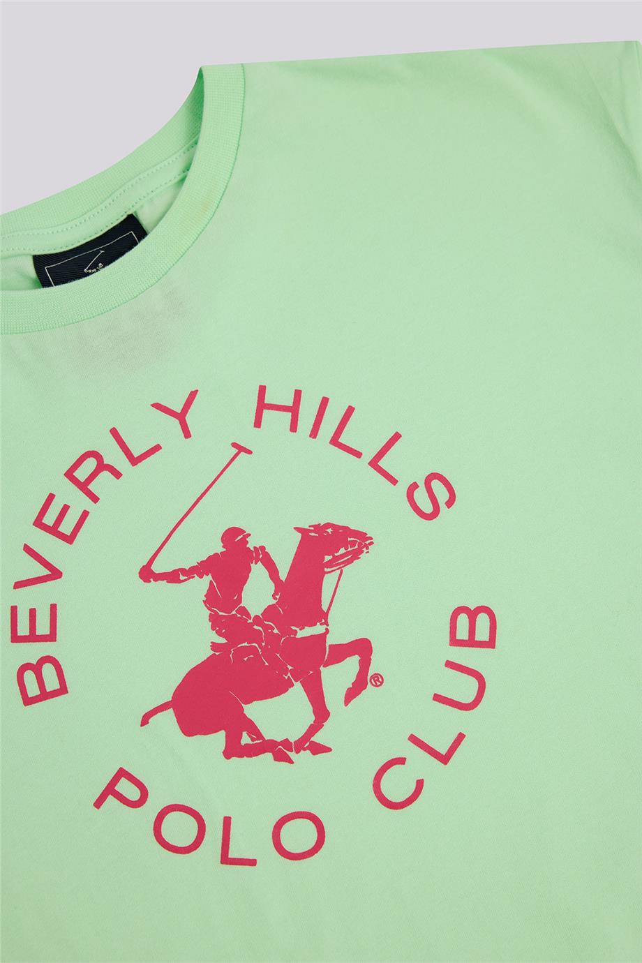 Beverly Hills Polo Club Kız Çocuk Yeşil Tshirt