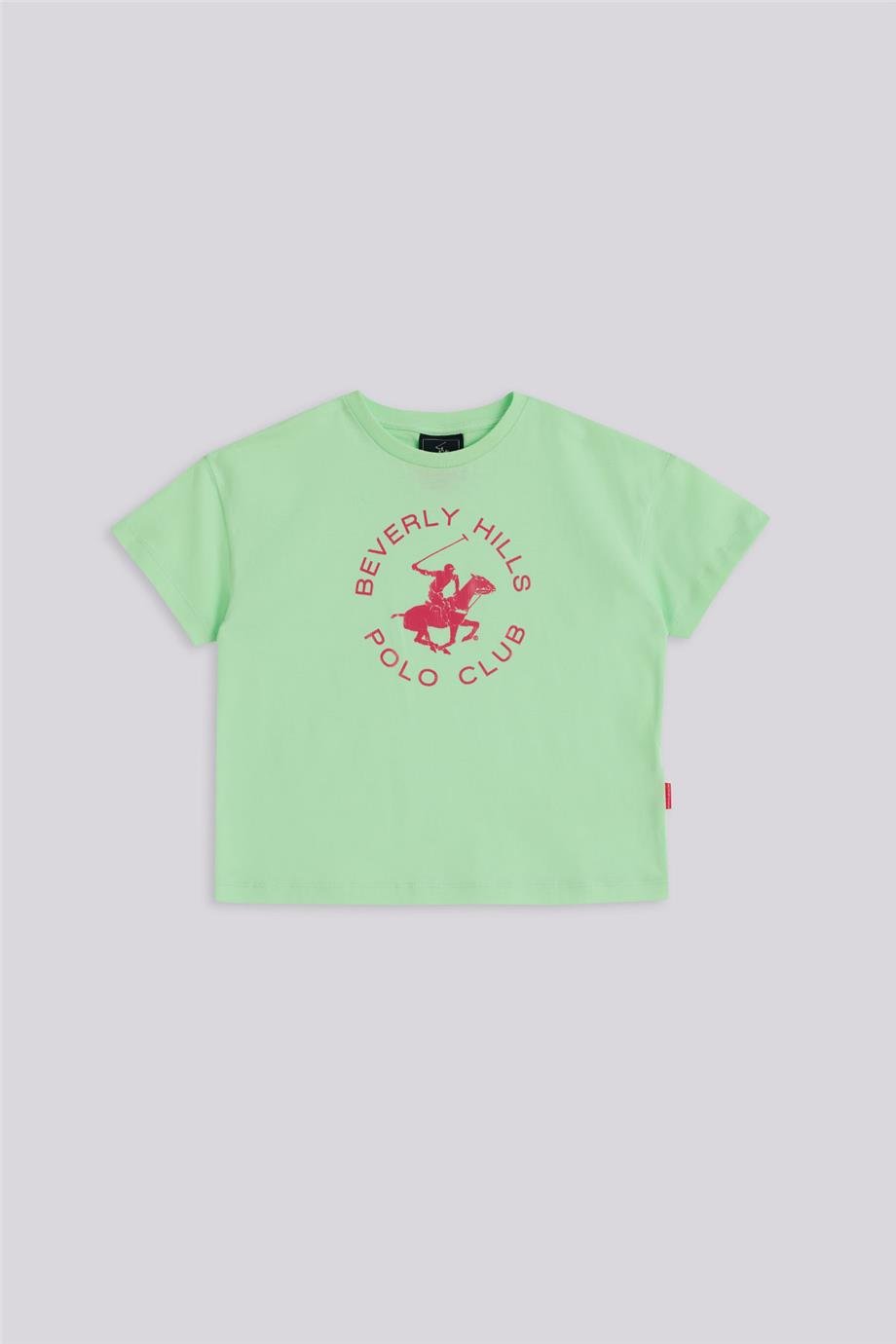 Beverly Hills Polo Club Kız Çocuk Yeşil Tshirt