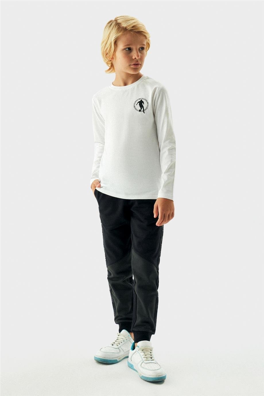 Bikkembergs Erkek Çocuk Beyaz T-Shirt