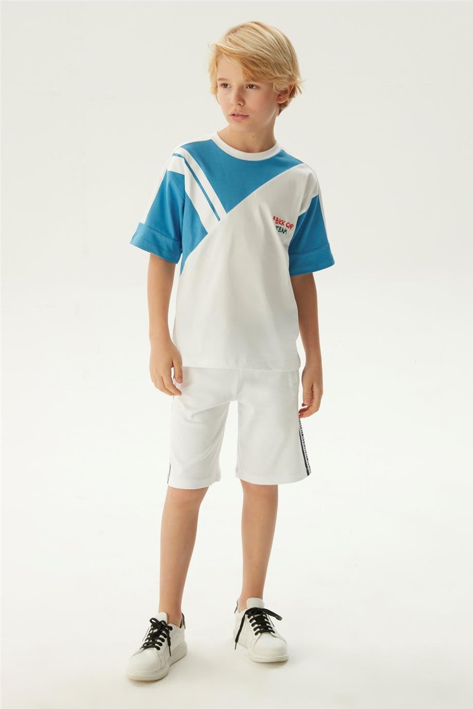 Bikkembergs Erkek Çocuk Beyaz T-Shirt
