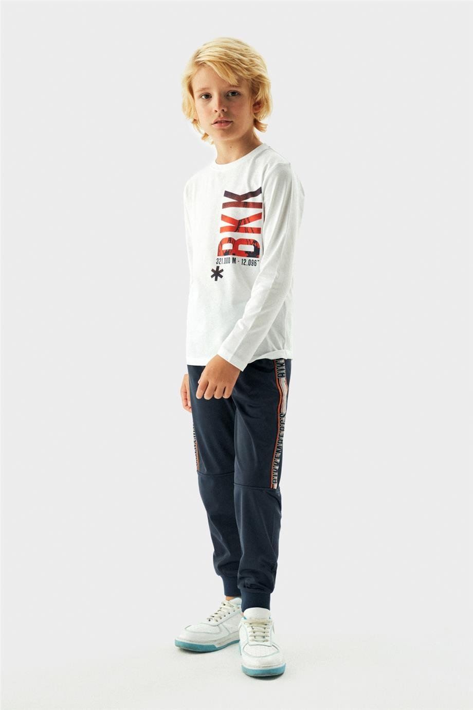 Bikkembergs Erkek Çocuk Beyaz T-Shirt