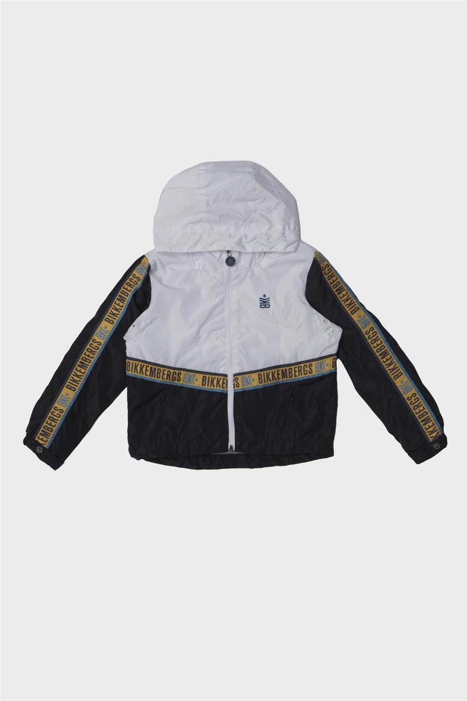 Bikkembergs Erkek Çocuk Beyaz Yağmurluk