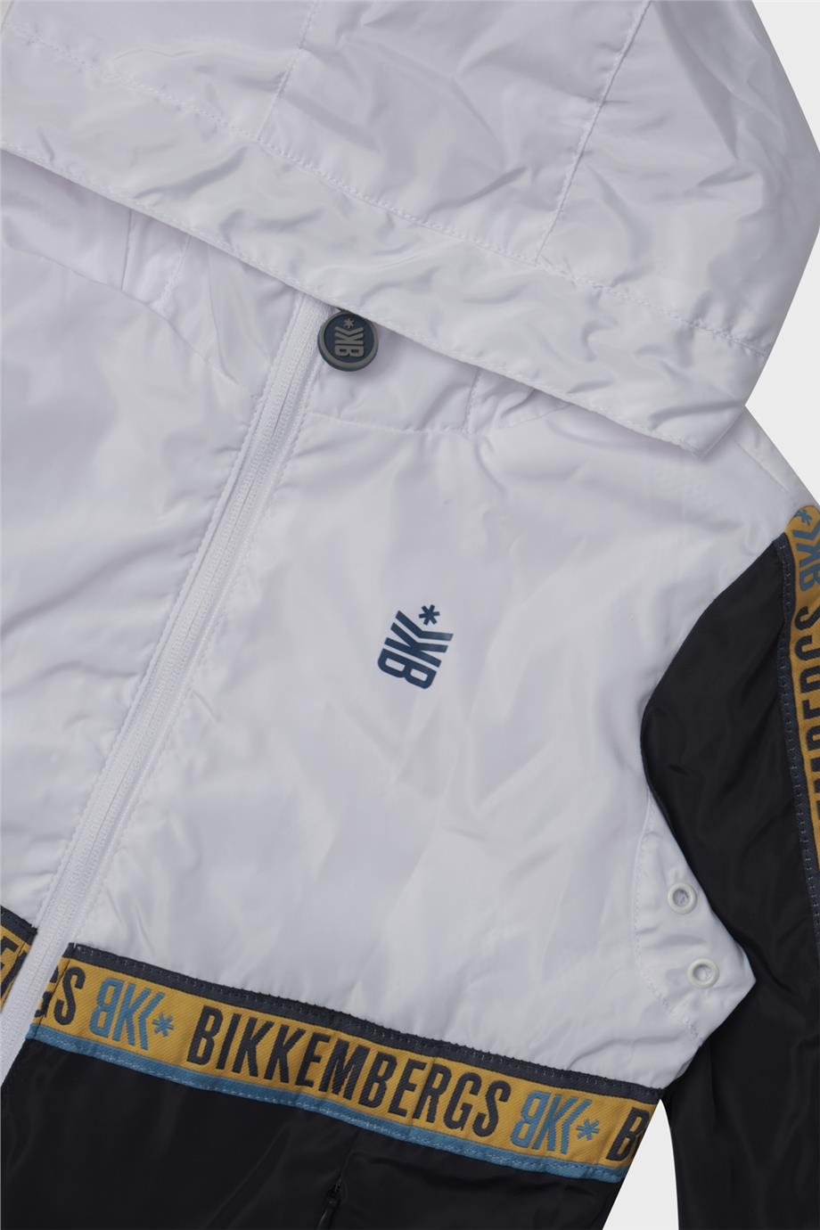 Bikkembergs Erkek Çocuk Beyaz Yağmurluk