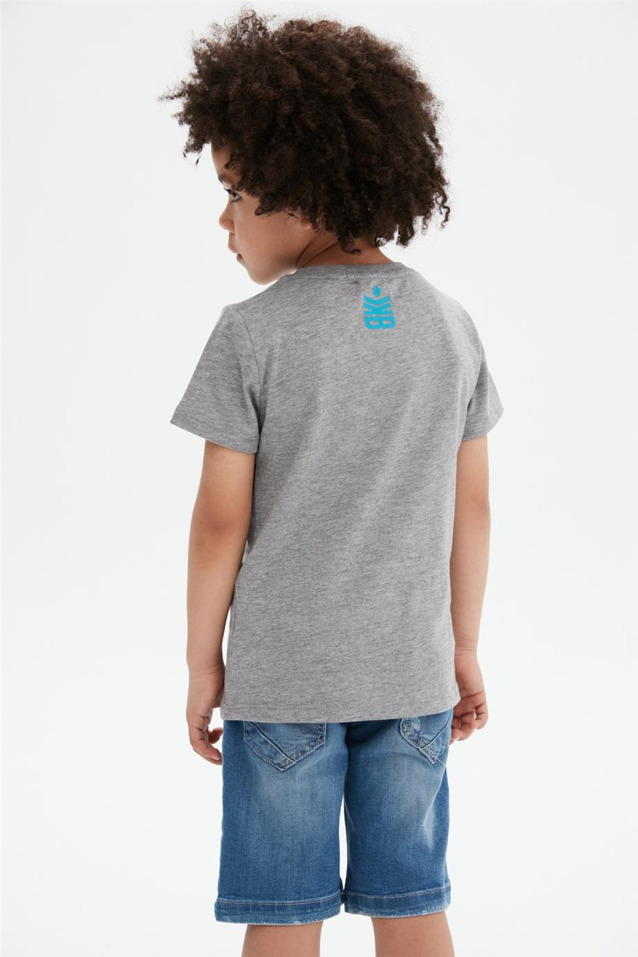 Bikkembergs Erkek Çocuk Gri T-Shirt