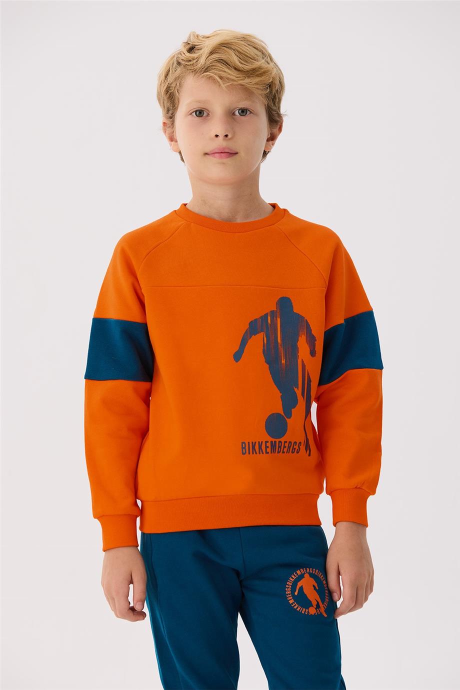 Bikkembergs Erkek Çocuk Oranj Sweatshirt