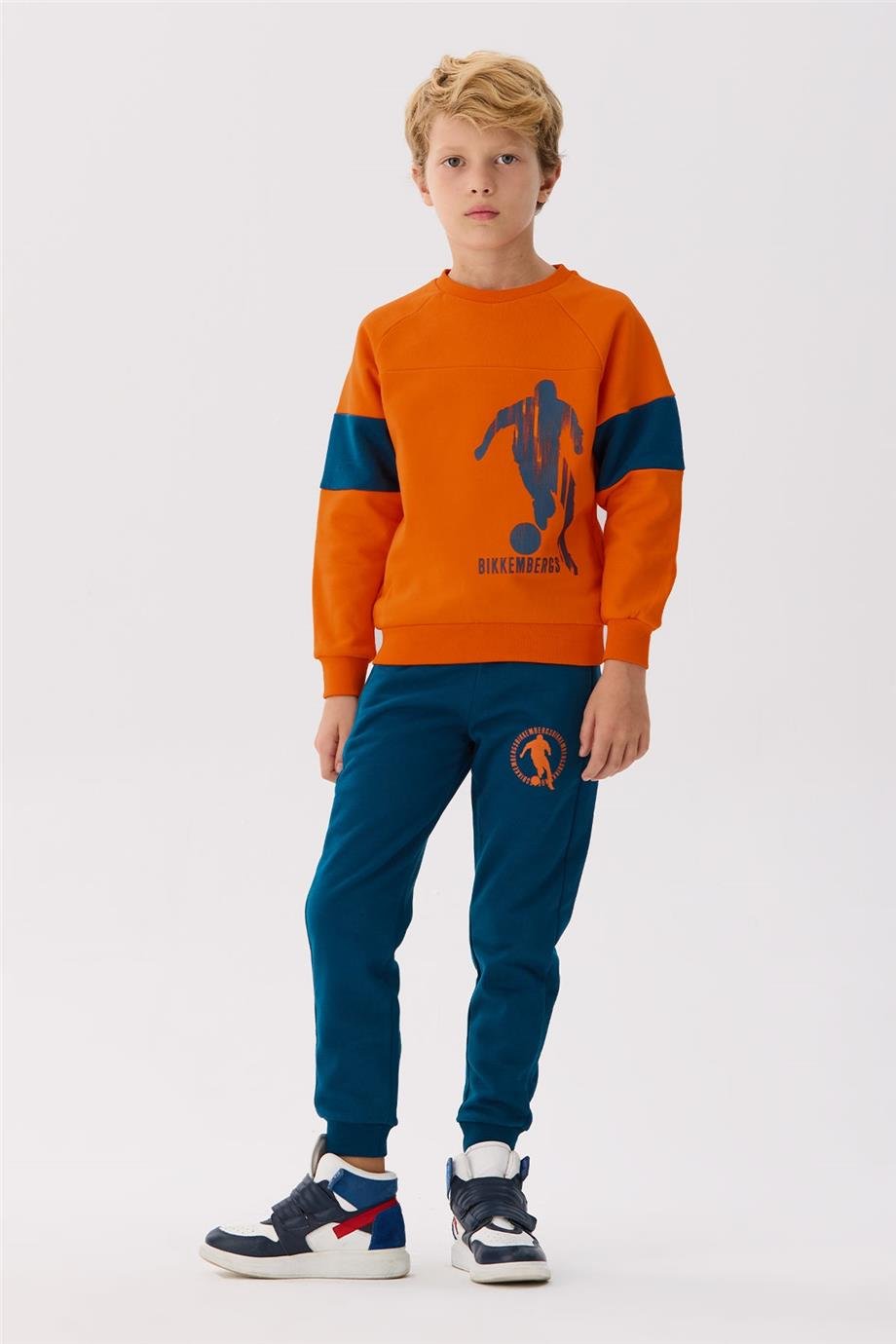 Bikkembergs Erkek Çocuk Oranj Sweatshirt