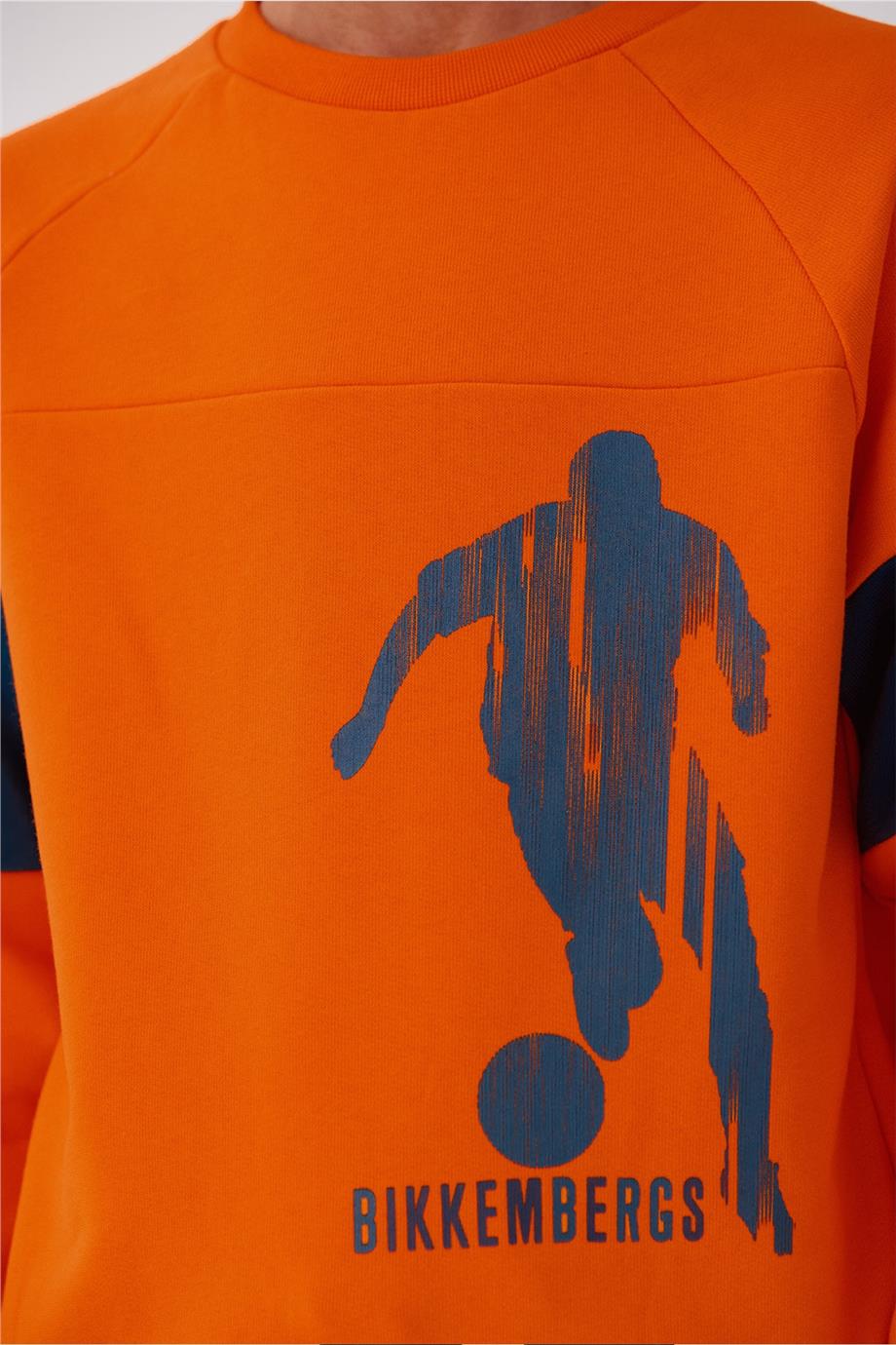 Bikkembergs Erkek Çocuk Oranj Sweatshirt
