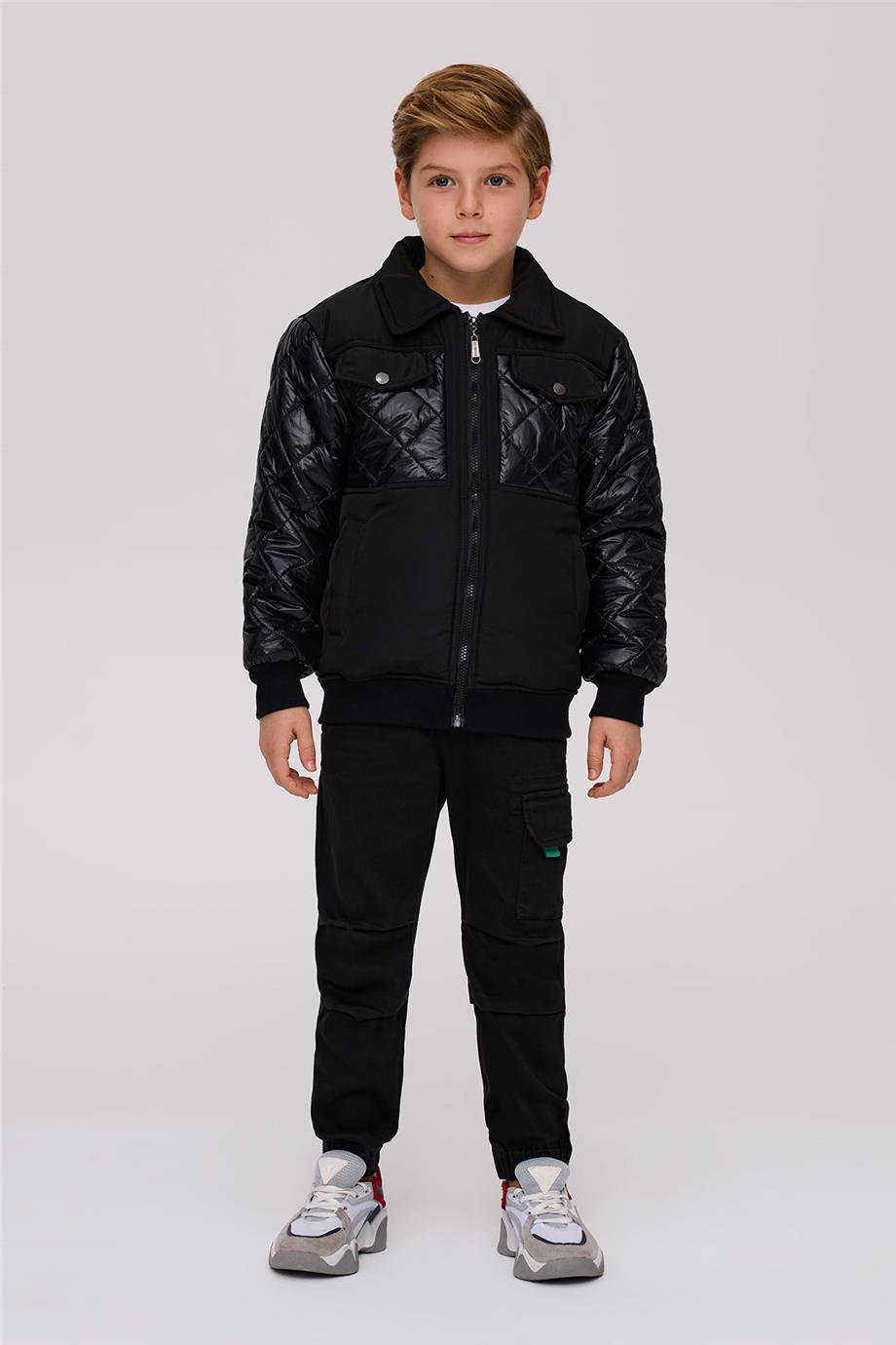 Bikkembergs Erkek Çocuk Siyah Mont