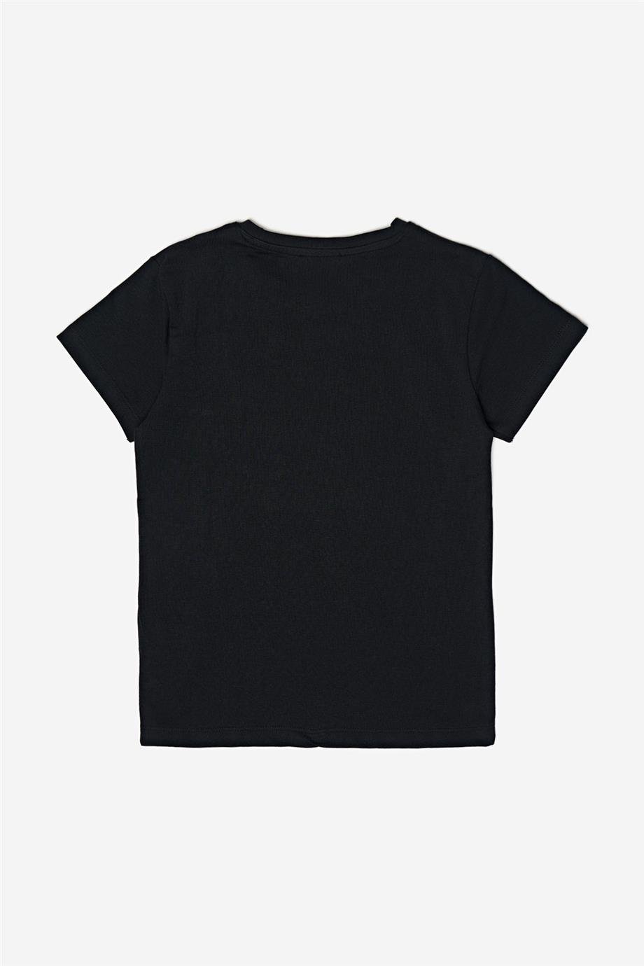 Fracomina Kız Çocuk Siyah T-Shirt
