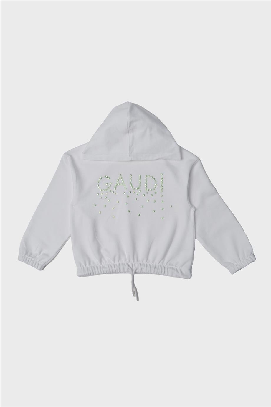Gaudi Kız Çocuk Beyaz Sweatshirt