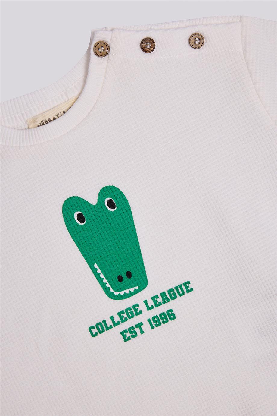 Gb Baby Basic Erkek Bebek Ekru Eşofman Takımı