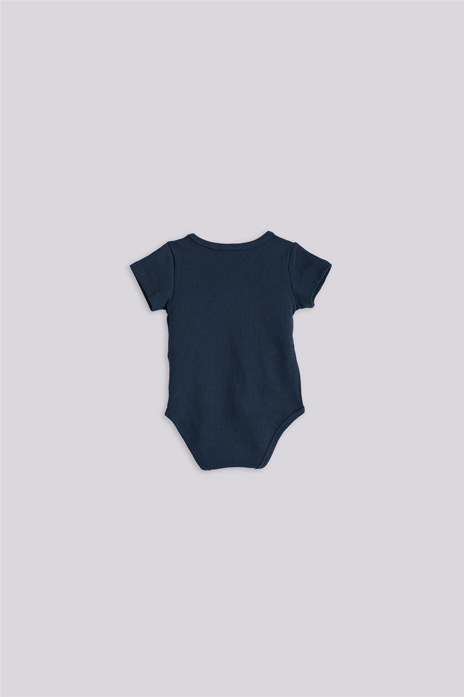 Gb Baby Basic Erkek Bebek Lacivert Body Ve Şort Takımı