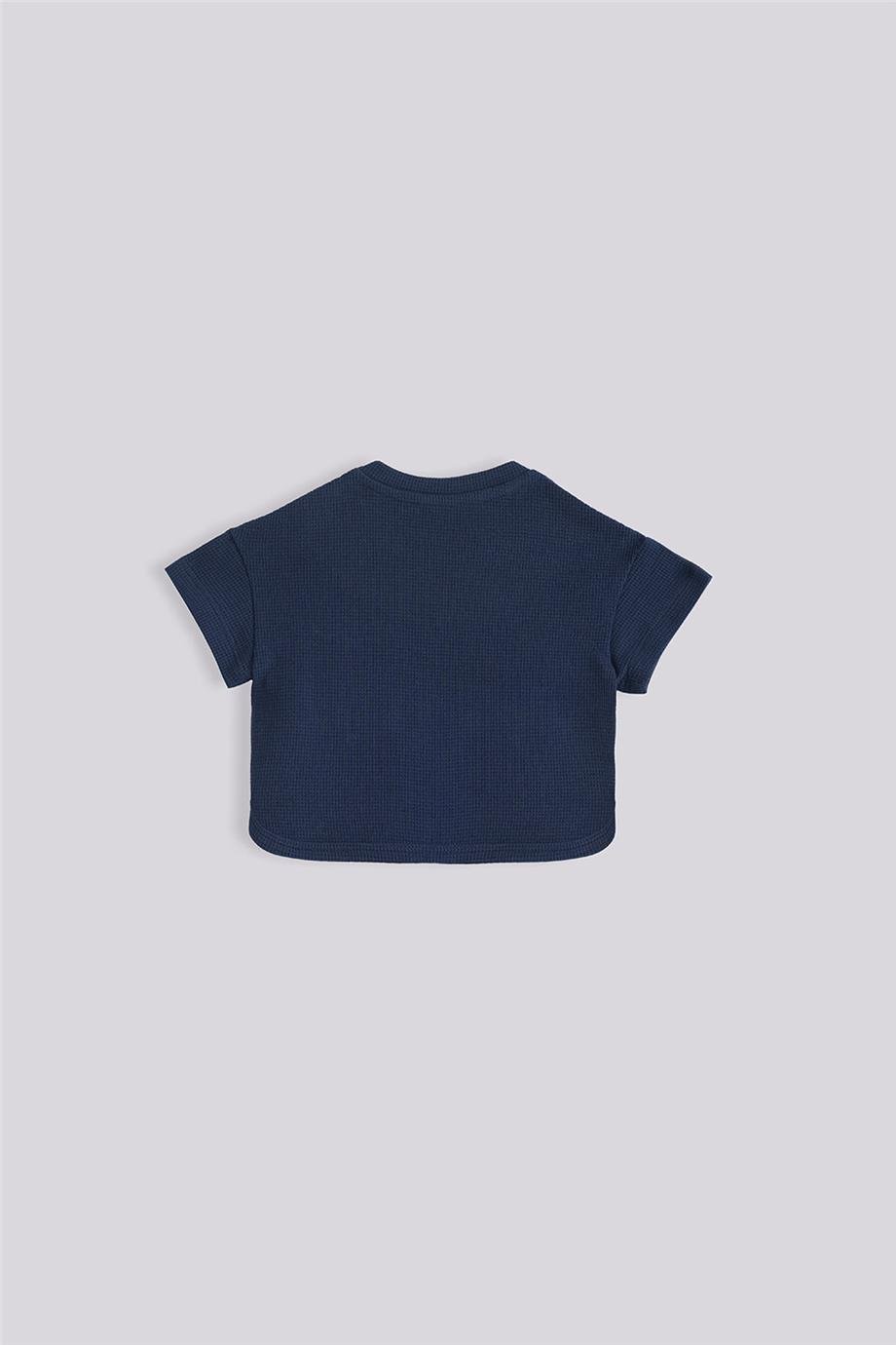 Gb Baby Basic Erkek Bebek Lacivert Şort Ve Tshirt Takımı