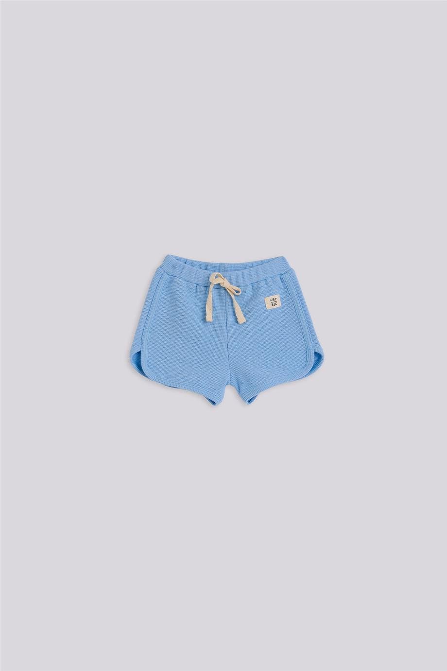 Gb Baby Basic Erkek Bebek Mavi Şort Ve Tshirt Takımı
