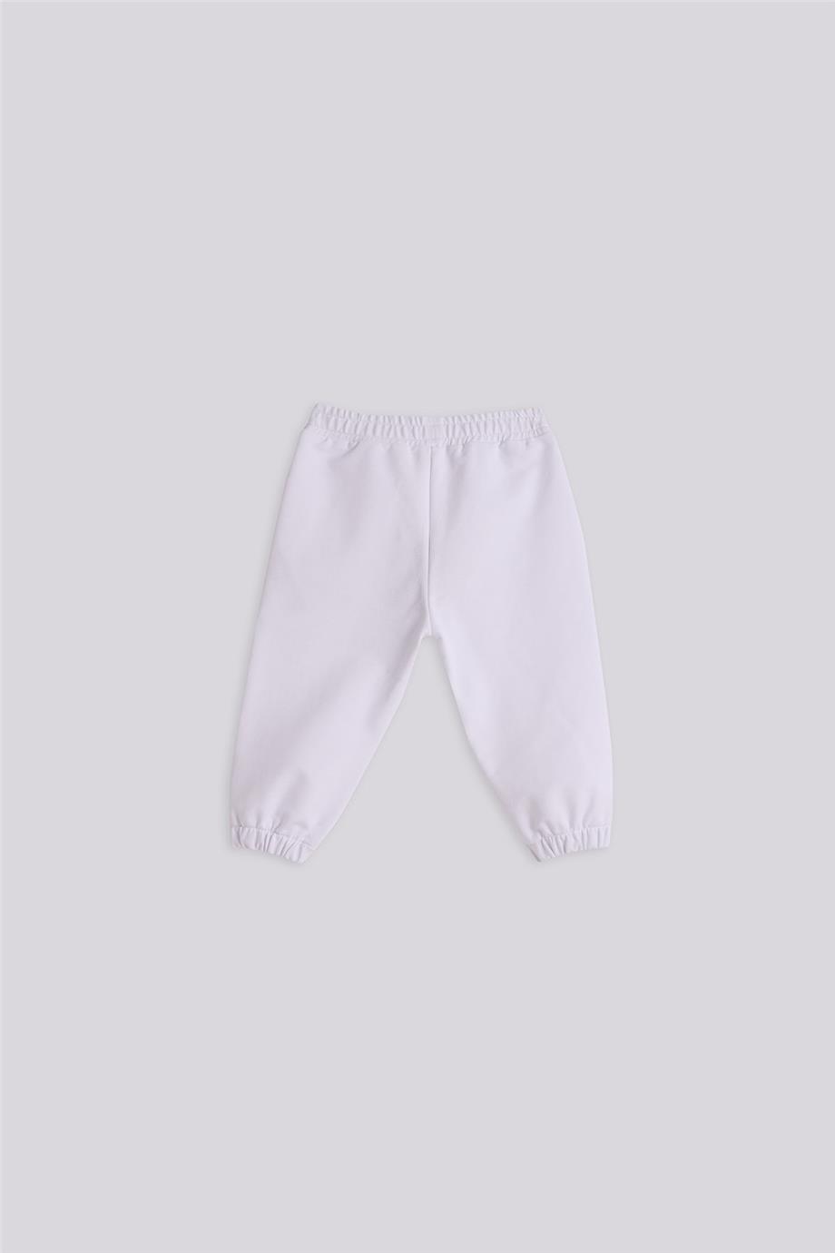 Gb Baby Basic Kız Bebek Beyaz Eşofman Takımı