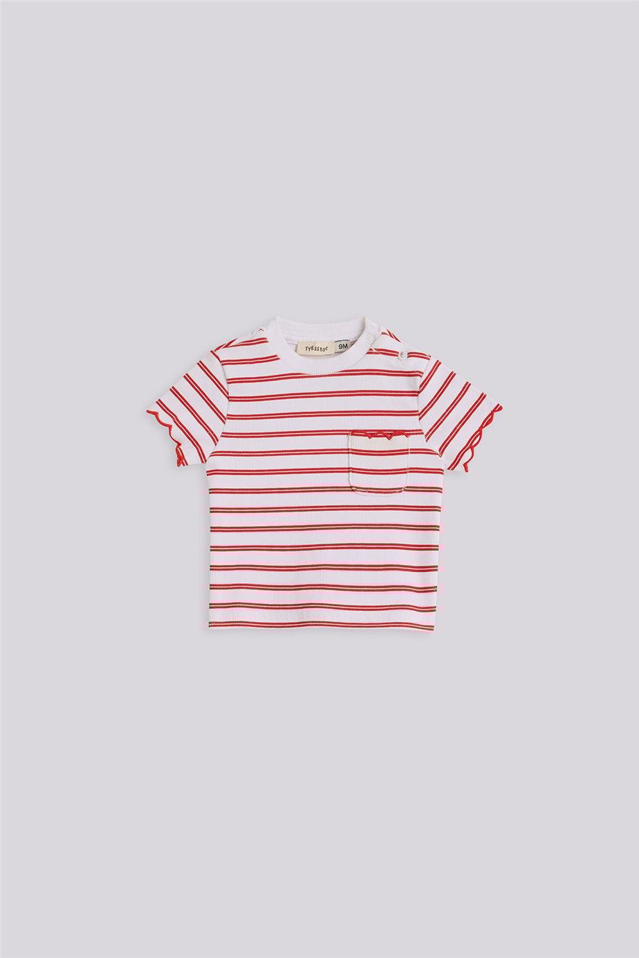 Gb Baby Basic Kız Bebek Çizgili Tshirt