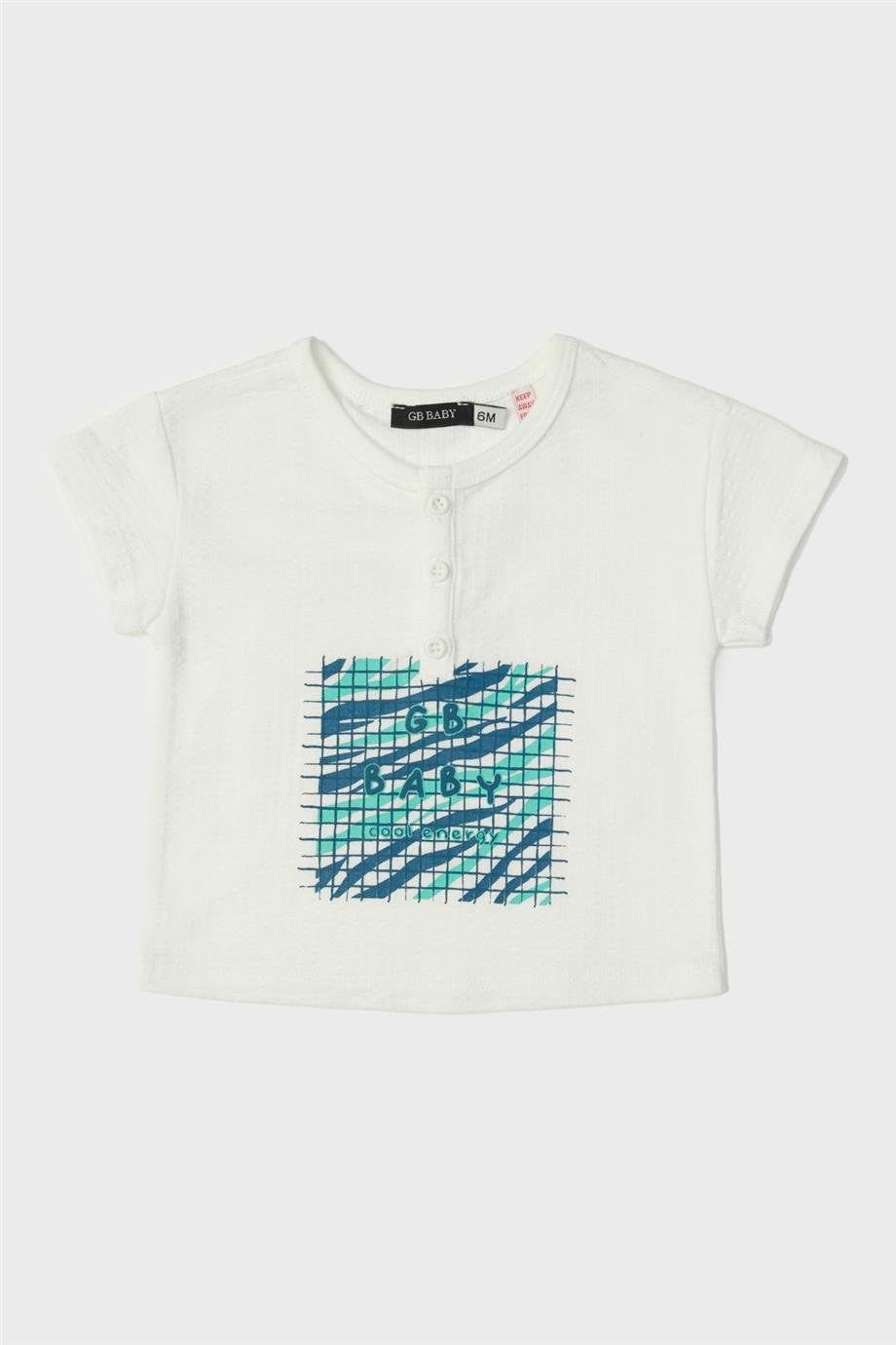 GB Baby Erkek Bebek Beyaz T-Shirt